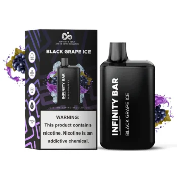INFINITY DISPOSABLE VAPE BLACK GRAPE ICE 5000 PUFF 3.5 %