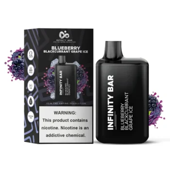 INFINITY DISPOSABLE VAPE BLUEBERRY BLACKCURRANT GRAPE ICE 5000 PUFF 3.5%