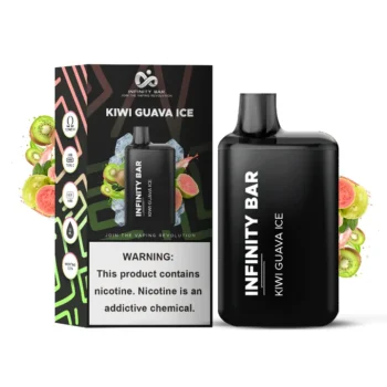 INFINITY DISPOSABLE VAPE KIWI GUAVA ICE 5000 PUFF 3.5 %
