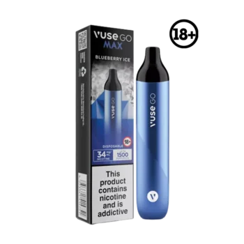 VUSE GO MAX DISPOSABLE BLUEBERRY ICE 34MG 1500 PUFF