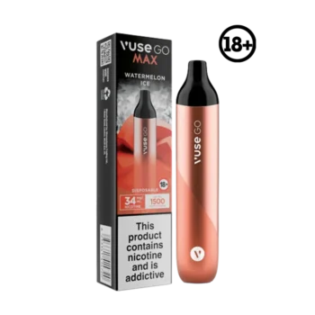 VUSE GO MAX DISPOSABLE WATERMELON ICE 34MG 1500 PUFF
